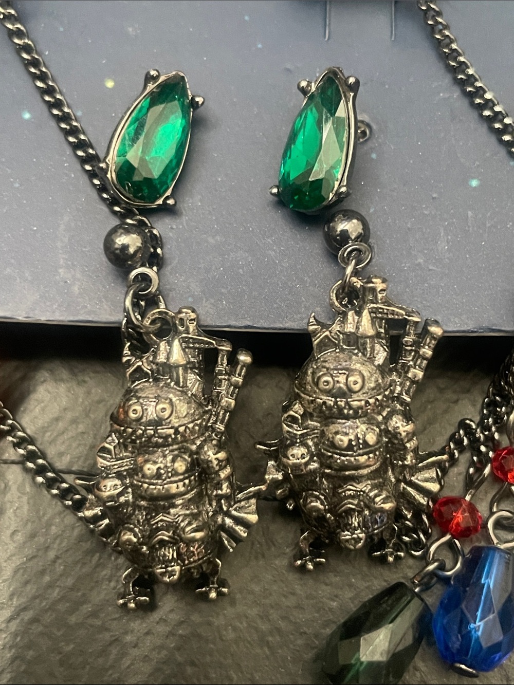 Howl's Moving Castle Inspired Mixed Stud & Dangle Earring Set - Multicolor - Picture 3 of 6